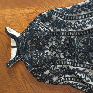 Woman's Black Beaded Cocktail dress